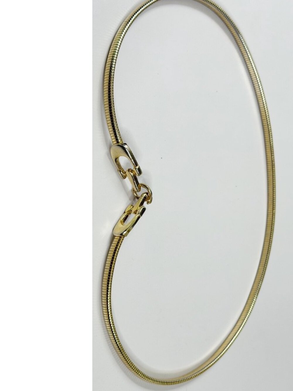 VTG Women’s 70’s Gold Tone Metal Skinny Slight Stretch 25" Belt Equestrian EUC